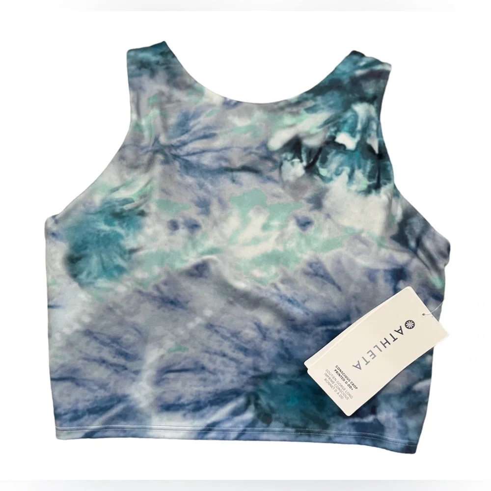 NWT Athleta Conscious Crop Tie Dye Bra